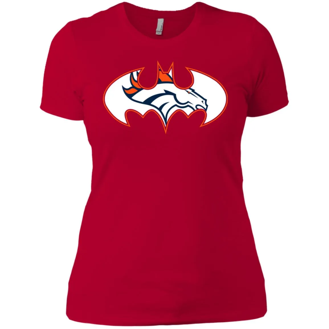 We Are The Denver Broncos Batman Nfl Mashup Women Cotton T-Shirt